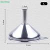 Stainless Steel Funnel Set - 3 Sizes Kitchen Funnels with Filter & Cleaning Brush for Liquid/Powder Transfer