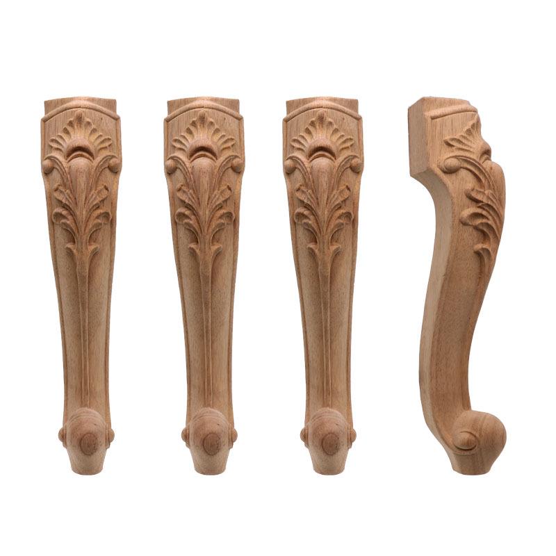 Table Wood Carved Europeanstyle Exquisite And Sofa Legs – Solid Wood Decorative Long Legs