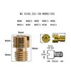 ZSDTRP 10pcs M5 Copper Motorcycle Carburetor Main Jet Kit for N102.221 Small Round Replacement Parts #80-153