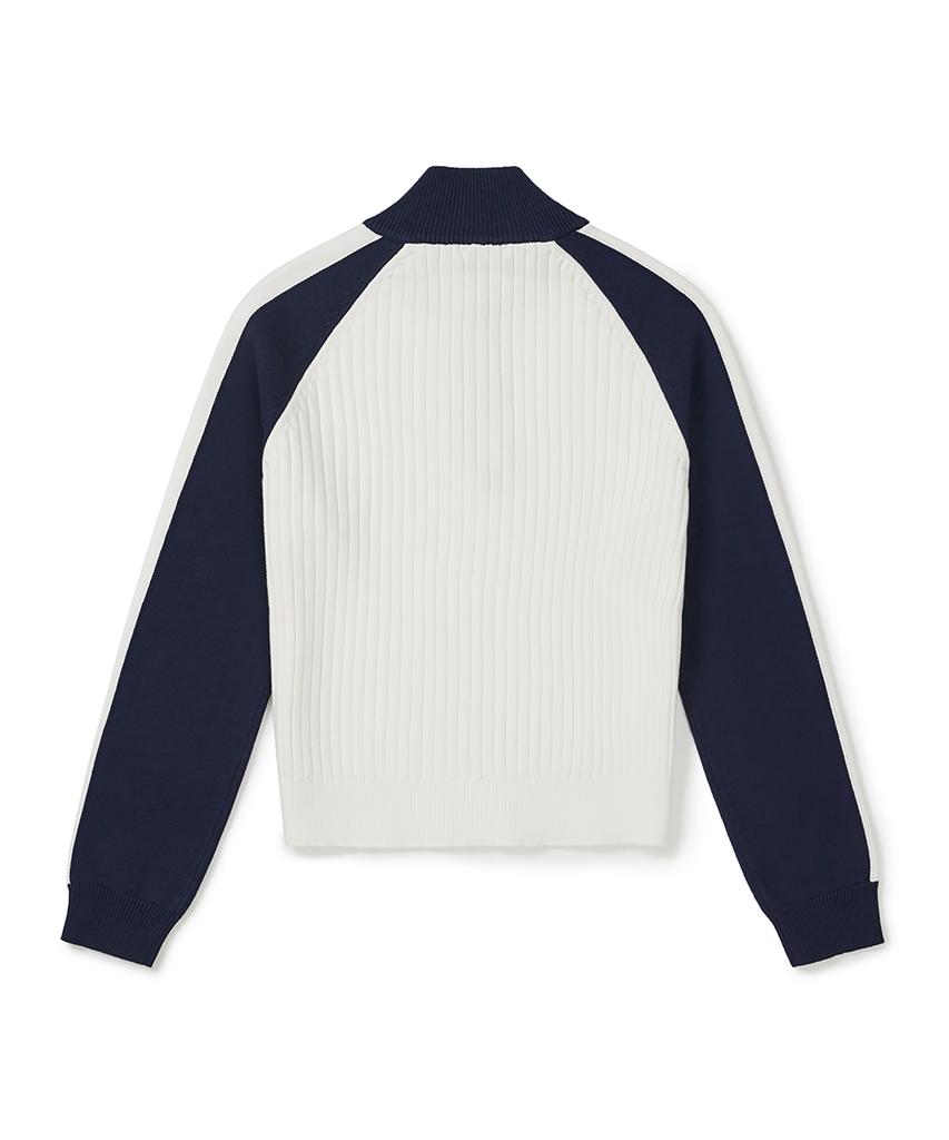 CLOVE [26Ss Clove] Sporty Half-Zip Knit (Navy)