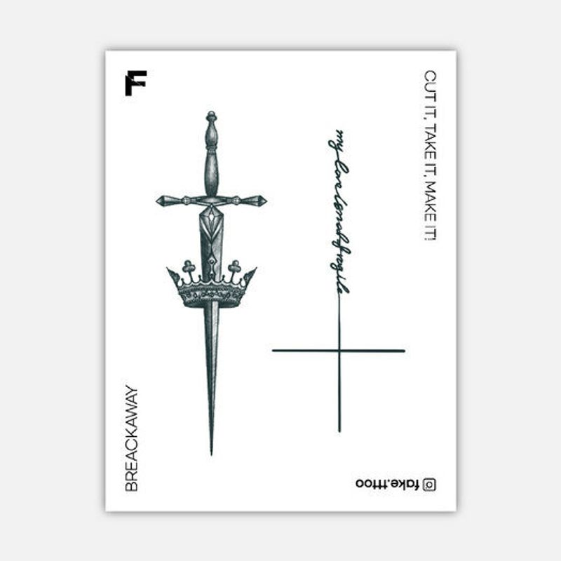 Тату-наклейка «Эгоизм»