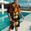 Sady pánských triček Animal Tiger 3D tisk Zvířecí tepláky Trička Šortky 2 kusy Streetwear Oversized pánské obleky Sportovní oblečení