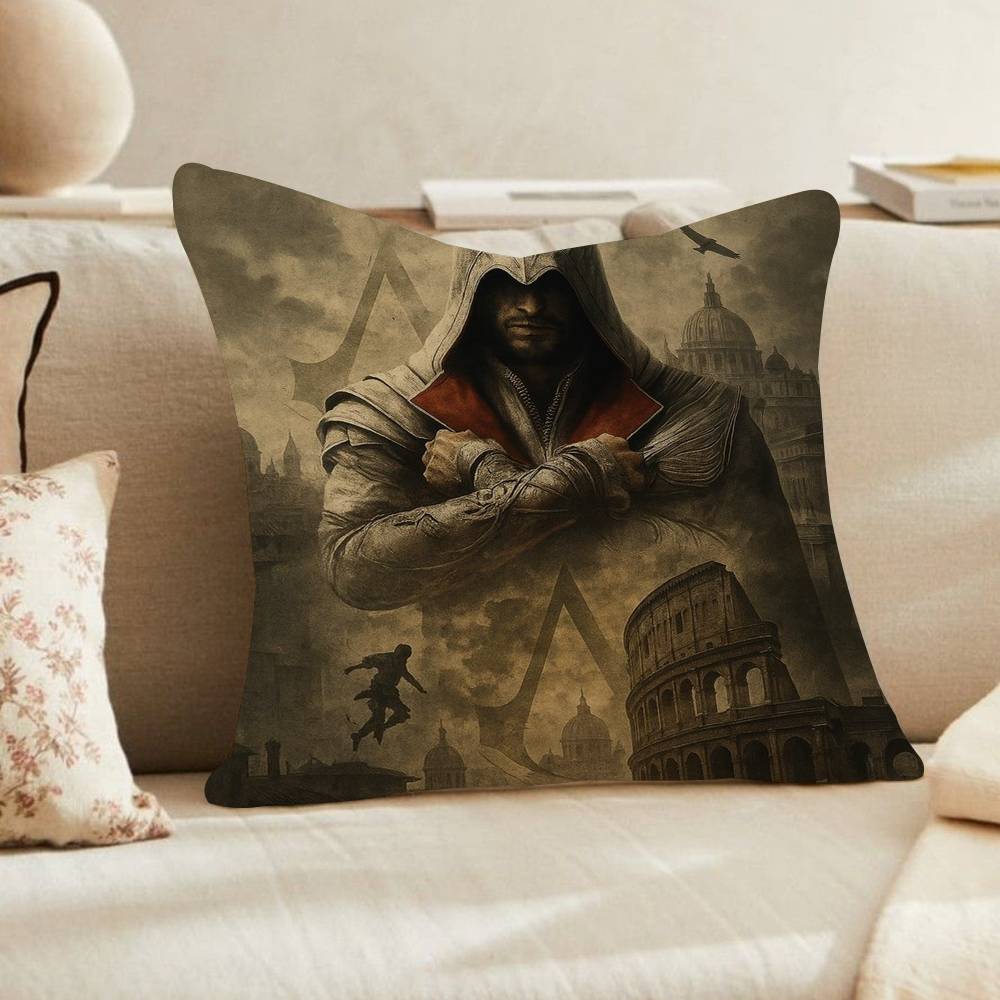 Game AssassinES S Creed Personalized Pillow Cover Kids Bedroom Wild Party Decor Pillowcase kid Birthday shower Gift