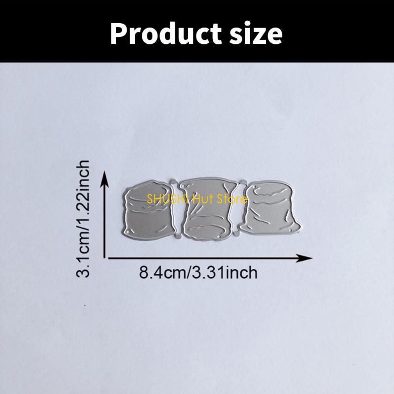 Metal Die Cuts Flour Bag Cutting Dies Embossing Stencils Molds for Scrapbooking Photo Card Scrapbooking Decoration D57B