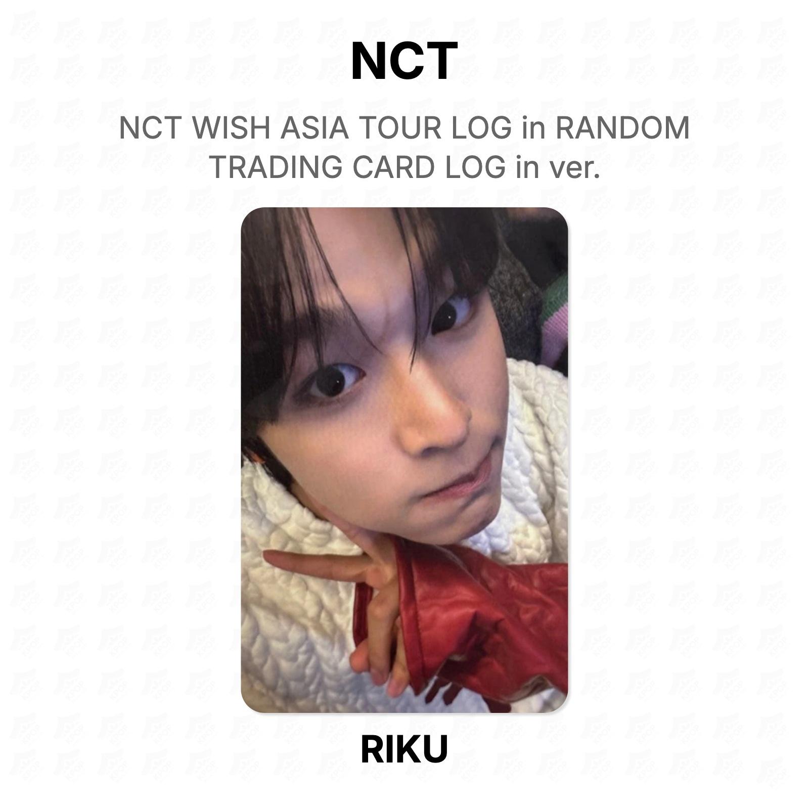 NCT WISH ASIA TOUR LOG in RANDOM TRADING CARD LOG in ver. Official Photocard RIKU