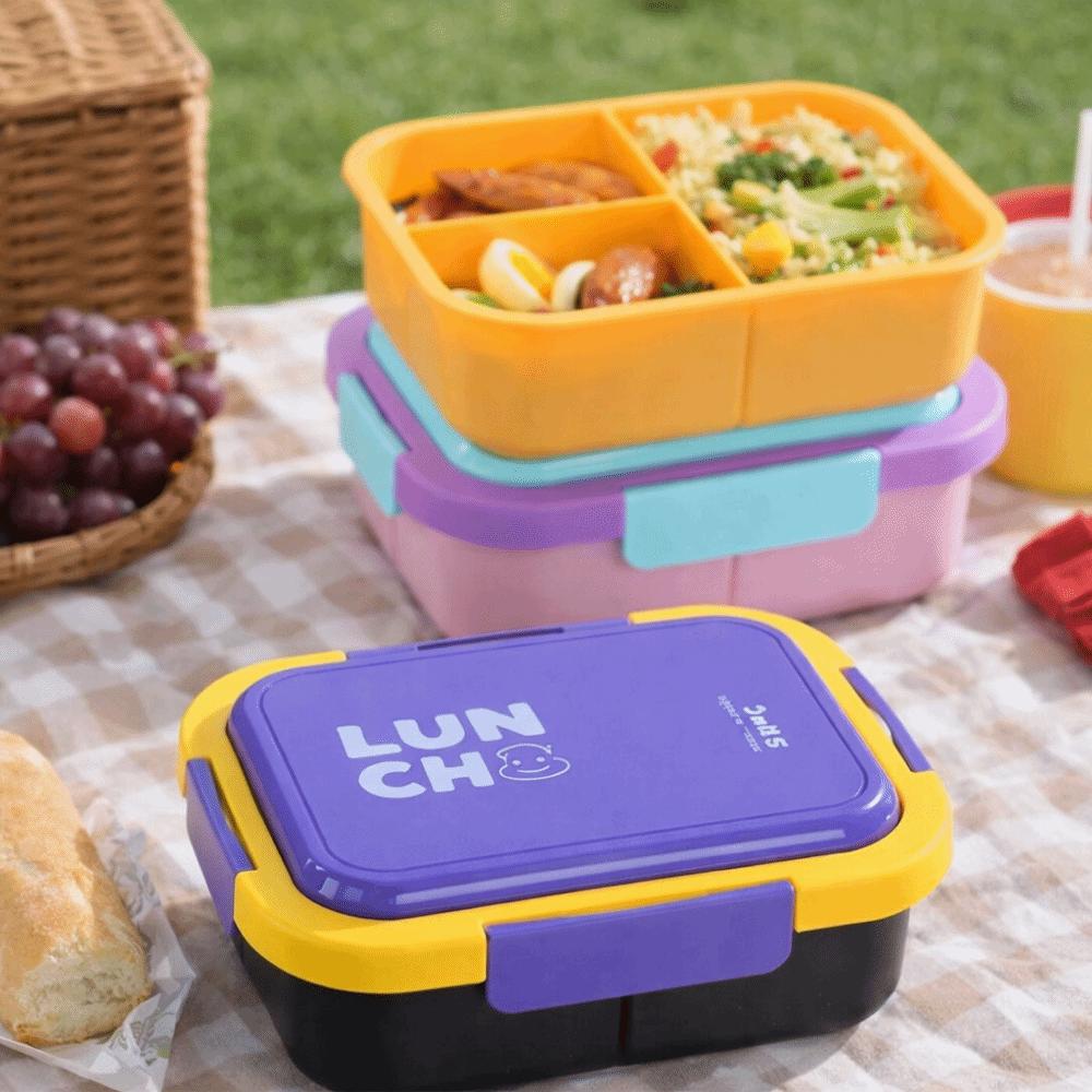 With Fork and Spoon Lunch Box Reusable Insulated Lunch Container Box Food Storage Box Worker