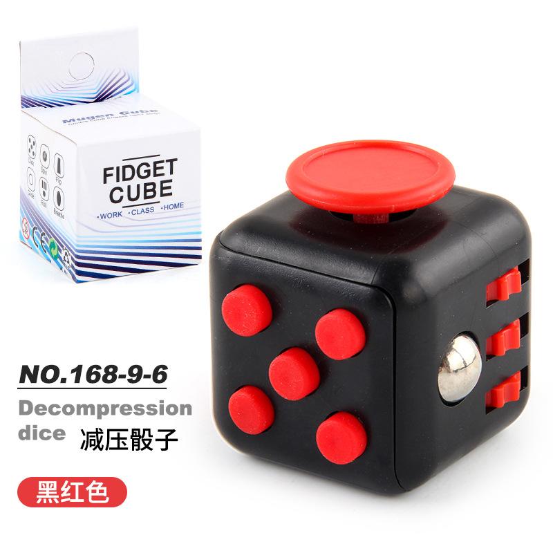 New And Strange Toys Decompression Rubik'S Cube, Vent Decompression Dice, Press 6-Sided Finger Rubik'S Cube, Source Factory