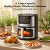 Smart Stainless Steel Electric Air Fryer Oven – Large Capacity for Automatic Baking