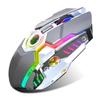 T30 Gaming Mouse 2.4G Wireless Charging Mechanical Colorful Backlight Game MouseIron Gray