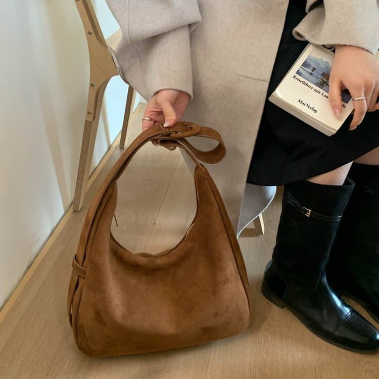 Vintage matte bag, new women's tote bag, underarm bag.