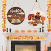 Charming Thanksgiving Decorative Wooden Sign For Autumn Harvest Festivities With Colorful Designs