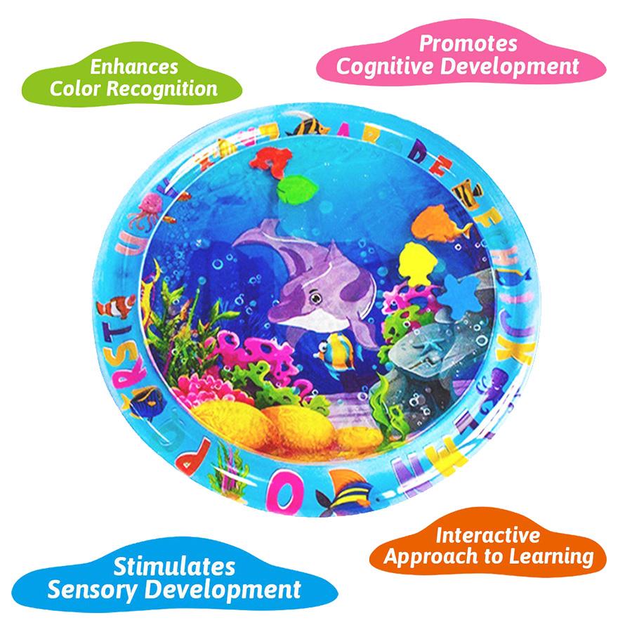 Novel Pvc Round Baby Water Play Mat Large Area Baby Water Playing Mat Kids Playing Pad Premium Grade Auto Interior Accessory