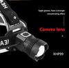 XHP99 LED Motion Rechargeable Headlamp with 5 500m Adjustable Tactical IPX6 Waterproof Head Torch for Disaster and Emergencies High-Power Headlight,