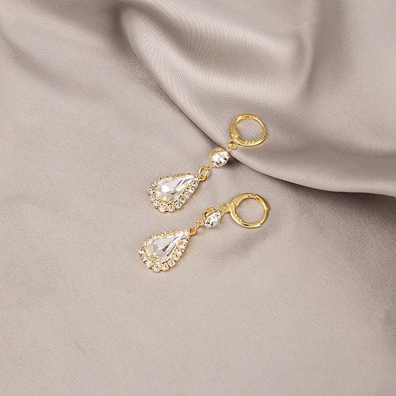 2023 Trendy Water Drop Earrings: High-End, Versatile, Socialite Studs, Super Fairy Accessories