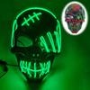 Halloween Mask Flashing Cosplay LED Vendetta Mask Anonymous Mask Halloween Christmas Party Gift for Adult Kids Film Cosplay Mask