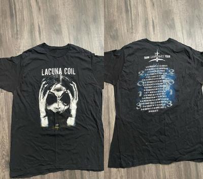 Nowa koszulka Lacuna Coil dark adrenaline tour Prezent Dla Fanów Unisex S-5XL Koszulka CT114 Koszulka Unisex