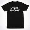 Tricou cu Logo Post Malone | Hip Hop Rap Alternativ Streetwear Negru