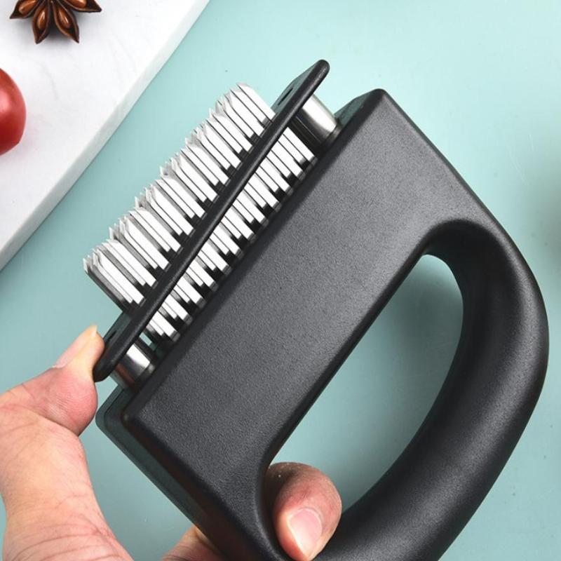 Stainless Steel Meat Tenderizer 48 Needles Beef Steak Breaker Hammer Kitchen Cooking Tool Bbq Grilling Marinade Accessories