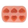 6 Holes Heart Shaped Silicone Mold For Chocolate Cake Jelly Pudding Handmade Soap Mould Candy Making