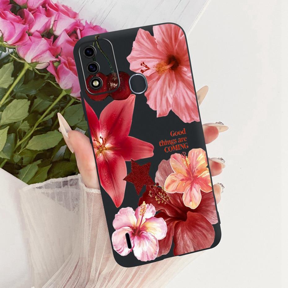 Cute Printing Phone Case For ITEL A48 Soft Black Silicone TPU Cases For Itel A48 Covers Bumpers