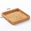 Handmade Rattan Storage Basket Tray