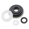 White/ Black Plastic Nylon Flat Washer Plane Spacer Insulation Gasket Ring For Screw 0.5~3mm M2- M24