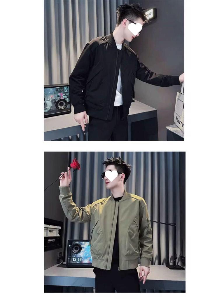 Men's Spring & Autumn Versatile Casual Baseball Jacket - Trendy, Fashionable, Handsome Top