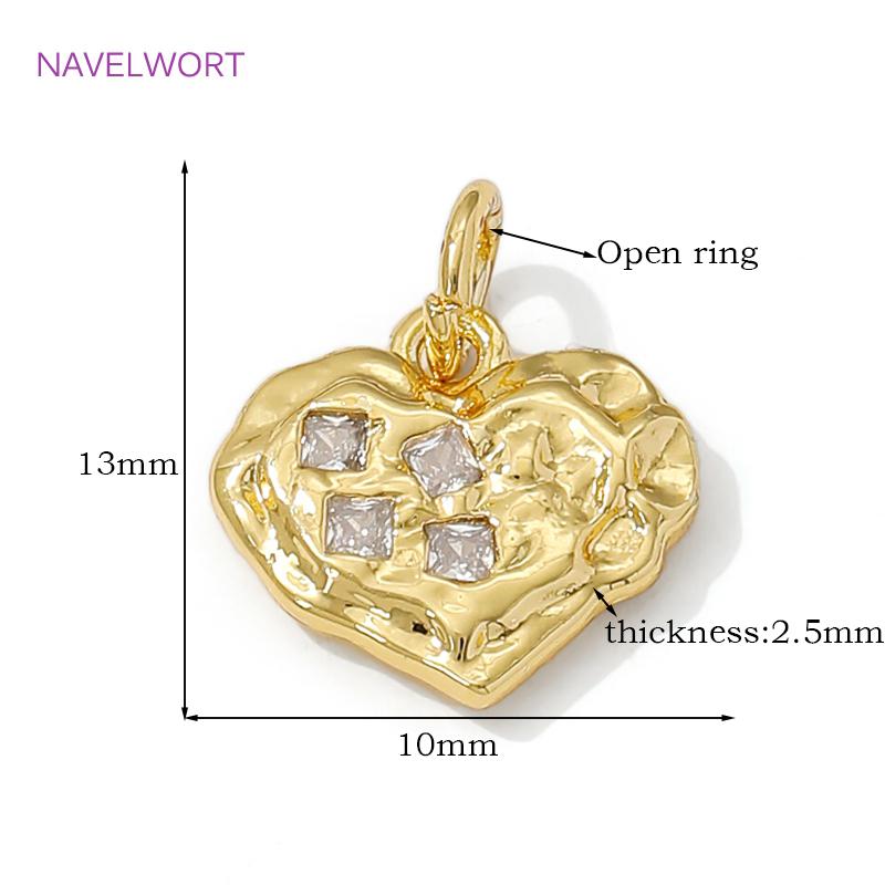 18K Gold Plated Brass Star Shape Pendants Charms For Jewelry Making,Inlaid Zircon Pendants,DIY Necklace Making Findings