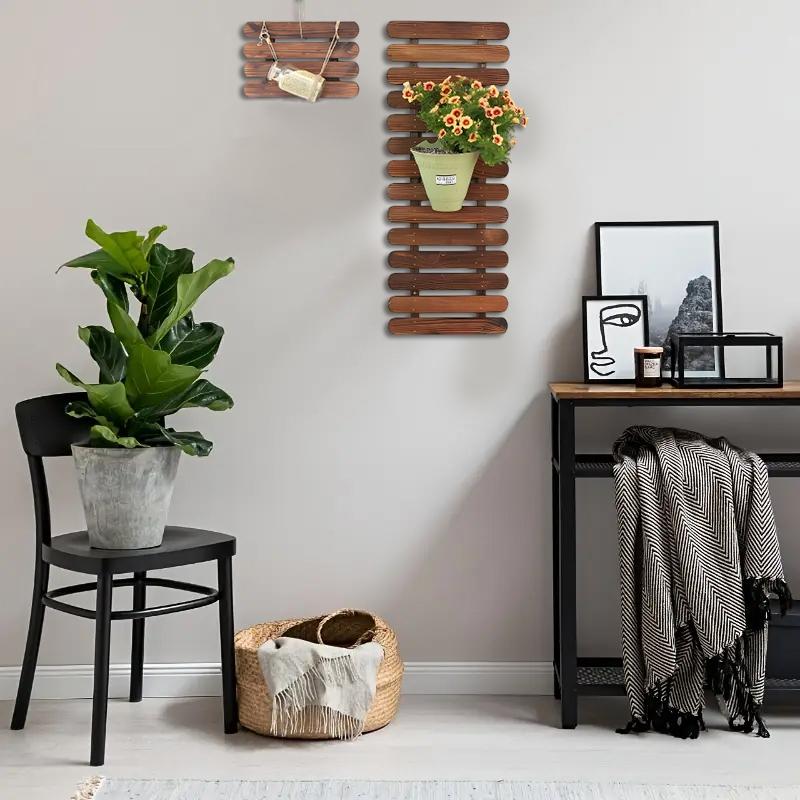 1/2/3pcs Solid Wood Flower Frame For Indoor Outdoor Plants Large Planters Rack Bohemian 30x30cm