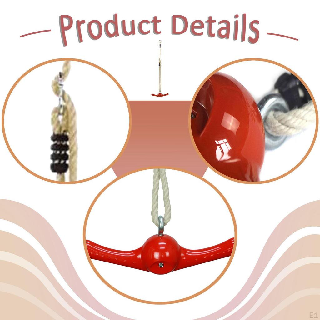 Kids Twist Swing 360° Rotatable Slackline Attachment for Home Playground Gym