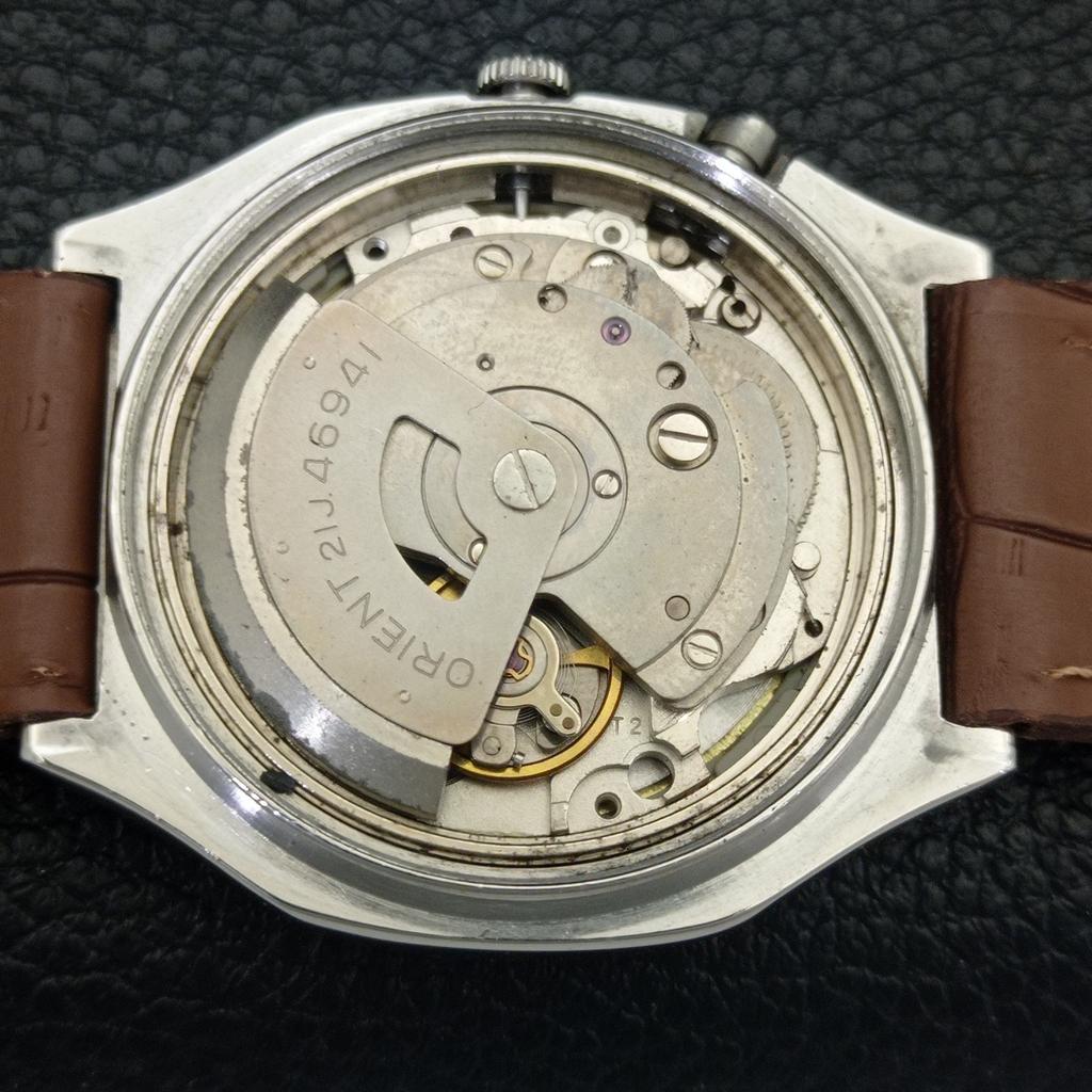 AUTOMATIC VINTAGE ORIENT CRYSTAL JAPAN 46941 MENS ORIGINAL DIAL WATCH A703332-1 R213b-a703332