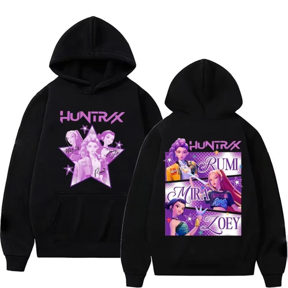 

Kpop Demon Hunter Fanmerch Mira Rumi Zoey Huntrix2025 Fall/Winter Men s and Women s Cotton Casual Fashion Comfortable Hoodie 3XL