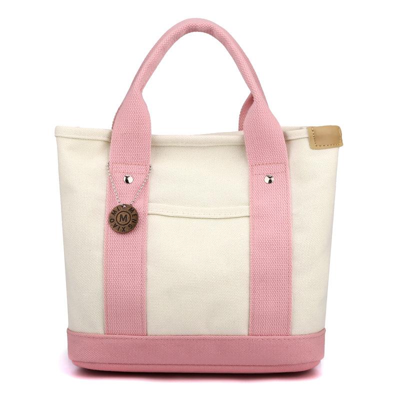 Сумка-тоут из холста, портативная, большой емкости, сумка-ведро для обеда на отдыхе, сумка-бенто с несколькими отделениями