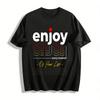 I Ching Hexagram Print Casual Tee Of Your Life Pure Cotton T-shirt