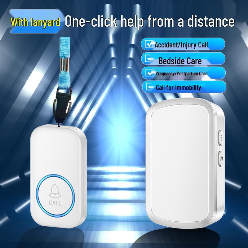 Senior Wireless Emergency Call Button for Bedside Use