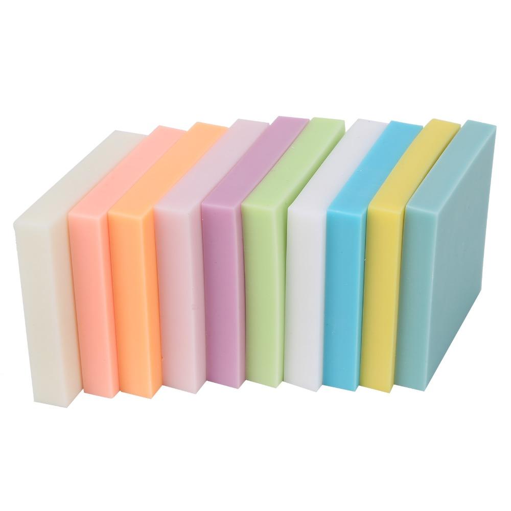 10pcs Seal Soft Rubber Carving Blocks Rubber Multicolor Stamp Making Kit Easy to Carve Square DIY Stamp Blocks Hand Stamps