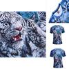 Versatile Short Sleeves Tiger Design T-shirt In Soft Cotton For All Seasons And Occasions