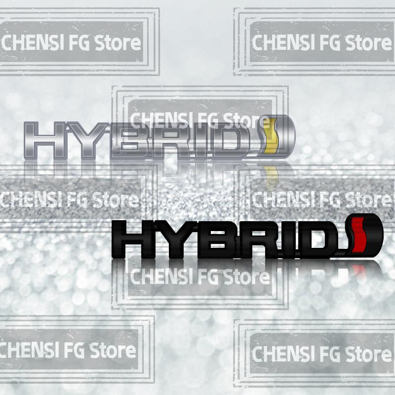 3D Metal Alloy HYBRID Badge For Toyota Prius Camry Crown Auris Yaris Rav4s TRD Lexus Honda Mazda Car Rear Trunk Emblem Sticker ako256