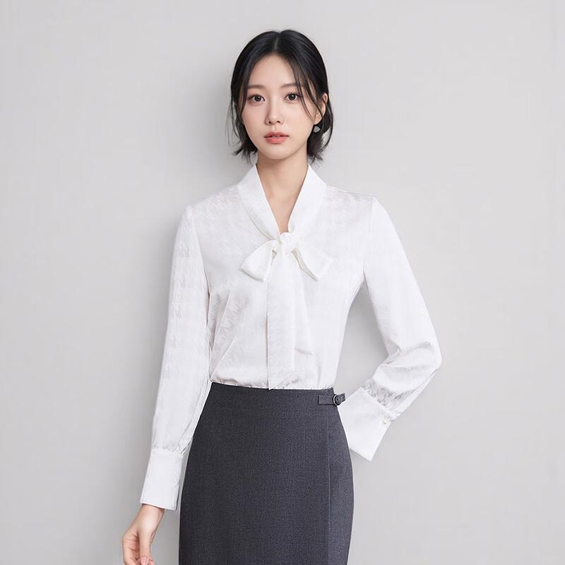 Toluoman Women s Elegant Chiffon V-Neck Long Sleeve Blouse 3XL