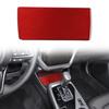 Red Carbon Fiber Center Storage Slot Mat Trim Sticker For Subaru Crosstrek 23-24