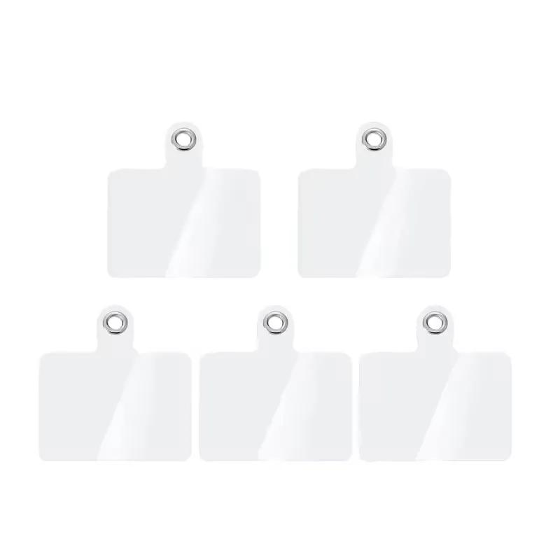 10/1 pièces Onglet de sécurité universel pour téléphone Patch en plastique pour lanière de téléphone Cellulaire Pad Tag pour sangle de téléphone Lanière bandoulière Accessoires de joint