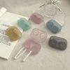 Portable Contact Lens Case Transparent Contact Lense Storage Box Travel Organizer Colorful One-Piece Companion Box Dual-Pair Box