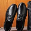 Men's Leather Shoes Trend Round Toe Wide Foot Formal Wear Business Casual Men's Shoes