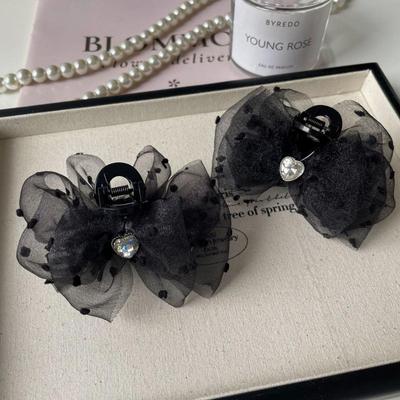 Modische Schmetterlings-Haarspange Elegante Netzschleife Pferdeschwanz-Clip Tägliche Accessoires Schönes Haarstyling-Werkzeug Damen-Haarkralle