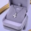 Collier Pendentif Trèfle à Quatre Feuilles Minimaliste pour Femme - Chaîne de Clavicule Rétro Luxe