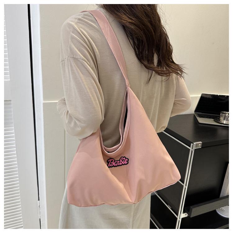 

Women s Large Capacity Shoulder Handbag Tote - Fashionable Underarm Bag for Commuting One Size розовый
