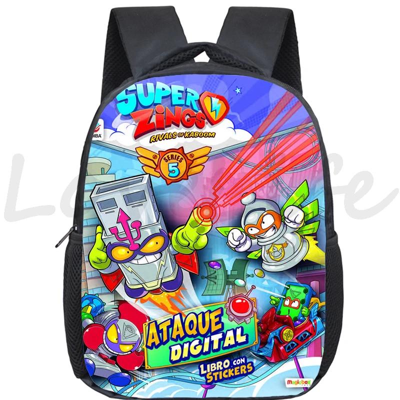 New Super Zings Kindergarten Bag Cartoon Game Superzings Backpack for Boys Girls Children School Bags Kids Daily Bookbag Mochila