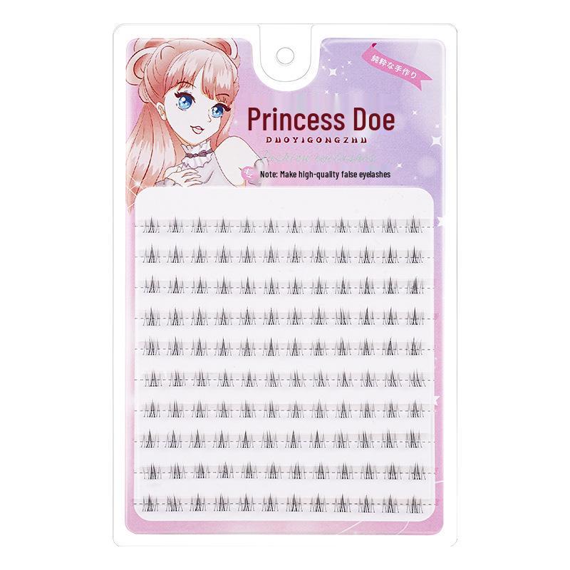 

Dolly Princess Kitten Eyelashes - Natural, Segmented, Thin Stem, Single Cluster Lower Lashes (10 Rows)