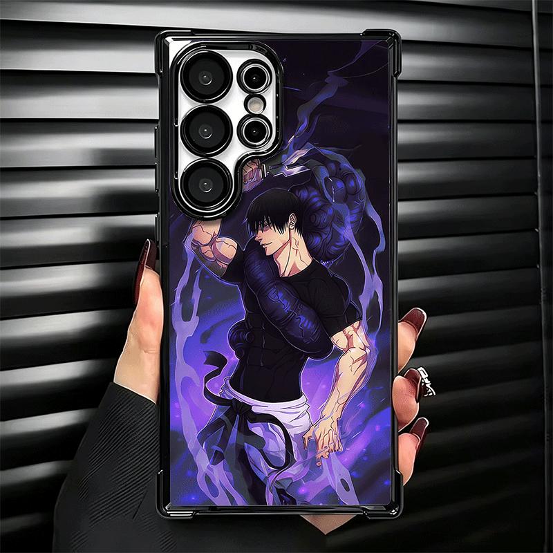 Anime Fushiguro Toji JUJUSU Plating Phone Case For Samsung Galaxy S24 S25 FE S26 Edge S23 Ultra S22 S21 Plus S20 Anti-Fall Airab