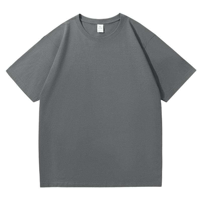 

Men s Round Neck Breathable Pure Cotton T-Shirt, Lightweight Solid Color, Easy to Match L